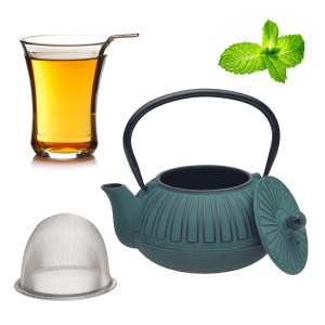 Czajnik imbryk zaparzacz żeliwny z filtrem/sitkiem 600ml