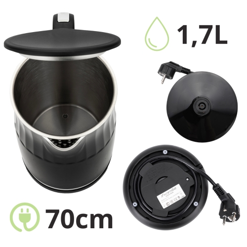 Czajnik elektryczny z regulacją temp 1,7L Kamille