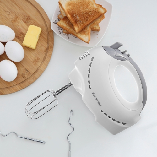 Mikser kuchenny ręczny biały Kamille