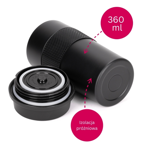Mały kubek termiczny Kamille 360 ml stal nierdzewna