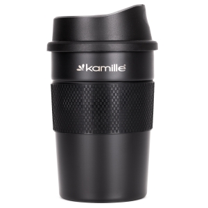Czarny kompaktowy kubek termiczny 360ml