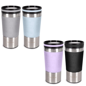 Kubek termiczny termos z antypoślizgową nakładką 380ml