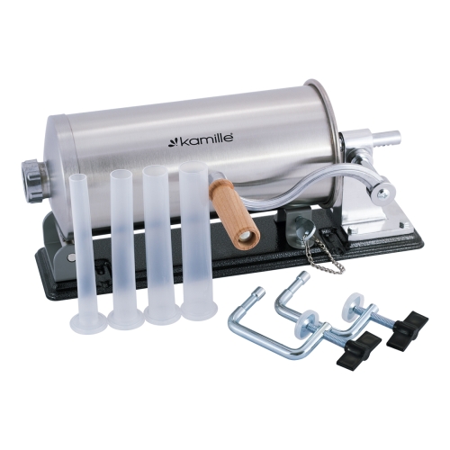 Profesjonalna nadziewarka Kamille 3 kg pozioma do domowych kiełbas