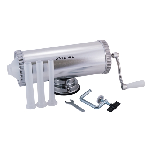 Maszynka do kiełbas Kamille 2,5kg nadziewarka pozioma stalowa