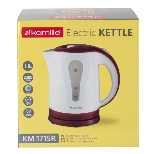 Czajnik elektryczny 1,8L Kamille KM1715R