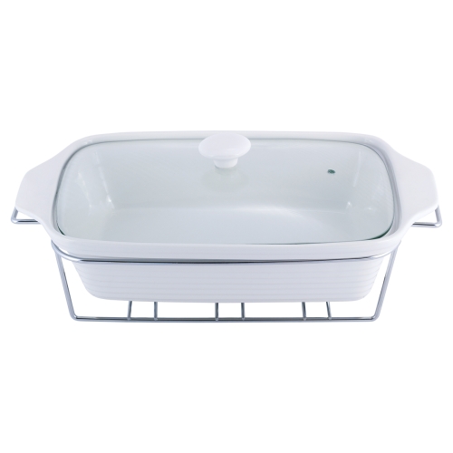 Klasyczne żaroodporne naczynie biały Kamille