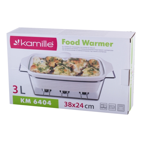 żaroodporne naczynie z podgrzewaczem Kamille