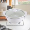 Ceramiczna waza Kamille 2,4L z podgrzewaczem stołowym