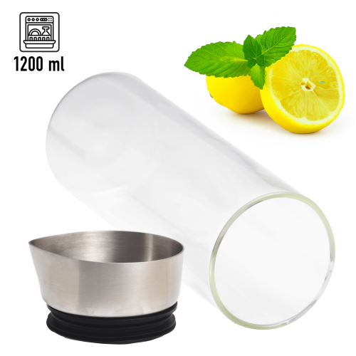 Szklany dzbanek Kamille do napojów karafka 1,2L