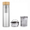 Butelka do herbaty z zaparzaczem Kamille szklana 450 ml