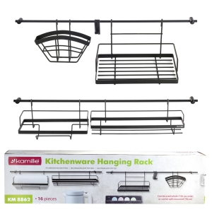 Reling organizer kuchenny z akcesoriami zawieszany