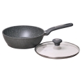 Patelnia granitowa Kamille 24 cm głęboka do smażenia i duszenia
