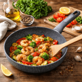 Wok granitowy Kamille 26 cm patelnia do kuchni