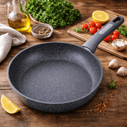 Patelnia nieprzywierająca Kamille 26 cm z pokrywką