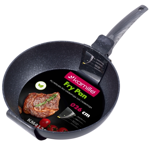 Patelnia marmurowa Kamille 26 cm solidna do smażenia