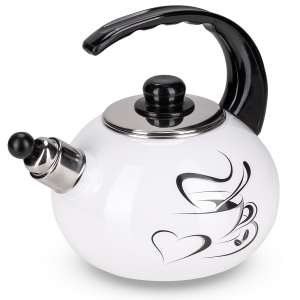 Czajnik imbryk emaliowany z gwizdkiem tradycyjnym 2,5L