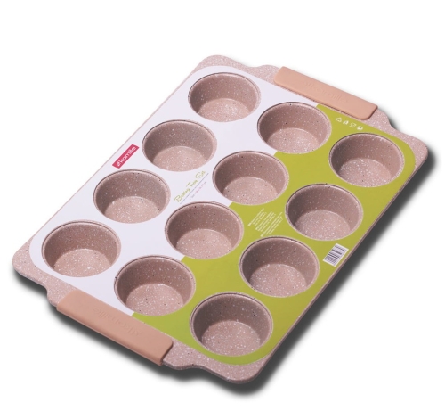 Forma do pieczenia muffinek Kamille 12 babeczek stalowa