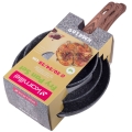 Patelnie granitowe indukcyjne Kamille komplet 20 24 28 cm