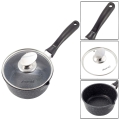 Garnek marmurkowy Kamille rondel 16 cm 1,2L z pokrywką szkło hartowane kuchnia