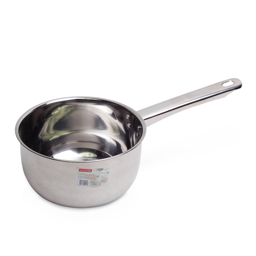 Garnek stalowy Kamille 1,9L rondel ze stali nierdzewnej do kuchni gazowej