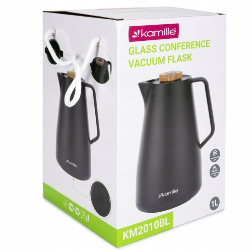termos 1 l Kamille szklany wkład czarny