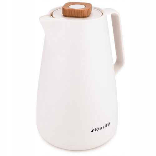 termos dzbankowy 1,5 l szklany wkład biały