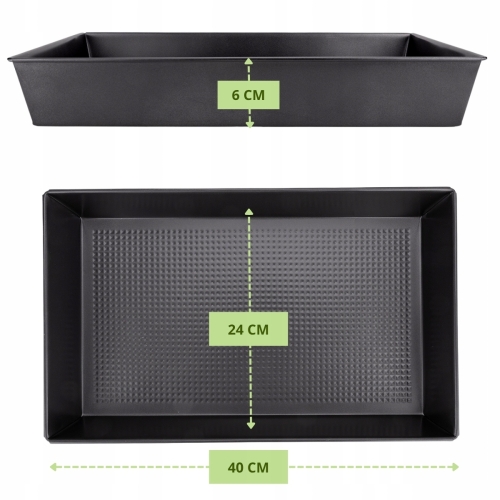 forma do ciasta 39,7x23,7 cm stal węglowa Kamille