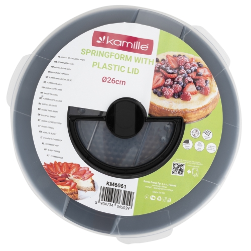 tortownica stalowa non stick 26 cm Kamille