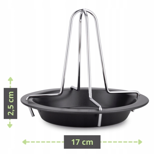 stojak do kurczaka stalowy non stick Kamille