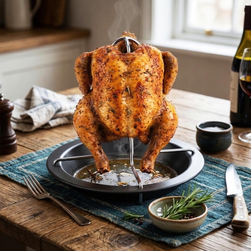 stojak do kurczaka pionowy non stick Kamille