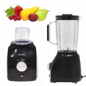 Blender kielichowy mocny mikser do koktajli + młynek do kawy 2-w-1 Kamille
