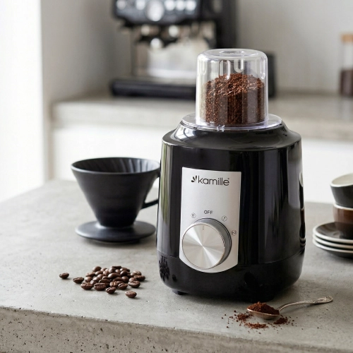 mikser kielichowy 1,5L Kamille 2w1 do smoothie koktajli i mielenia kawy