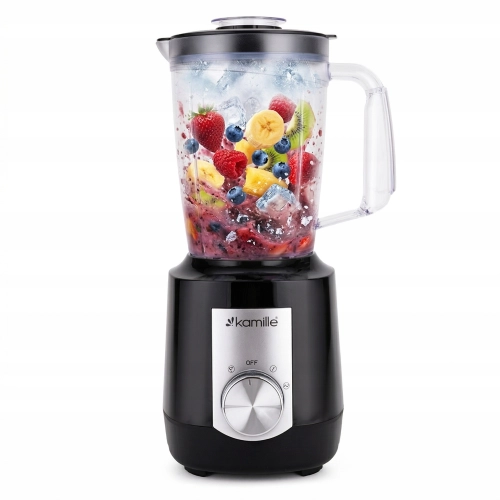 blender kielichowy Kamille 1,5L 2w1 do koktajli i kawy z regulacją prędkości