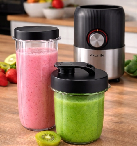 mikser kielichowy Kamille 2w1 blender do koktajli i rozdrabniania warzyw