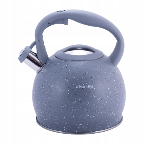 duży czajnik 3L Kamille stalowy z gwizdkiem na kuchenkę gazową
