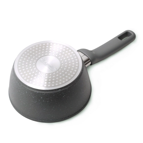 mały garnek rondel 1,2L Kamille z pokrywką stalowy uchwyt soft touch