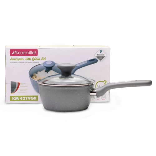 rondel 16 cm 1,2L Kamille granitowy do gotowania na indukcji i gazie