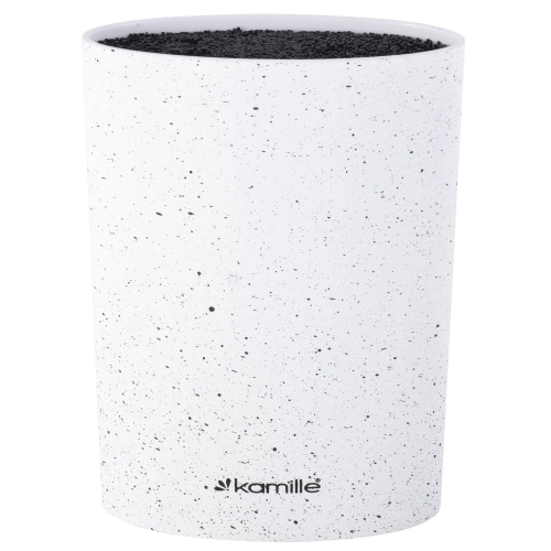 stojak na noże kuchenne Kamille uniwersalny blok jednokomorowy