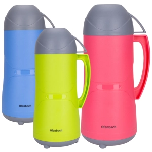 Termos bidon turystyczny z kubeczkiem i szklanym wkładem 450ml