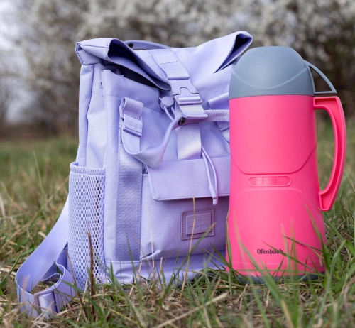 termos z kubeczkiem 450 ml Kamille szklany wkład do napojów