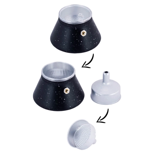 kawiarka aluminiowa 150 ml Kamille marmur do kawy espresso