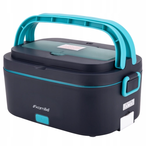 termos obiadowy elektryczny Kamille 1,5L do auta i pracy torba