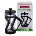 french press 350 ml Kamille KM0775S czarny nowoczesny zaparzacz