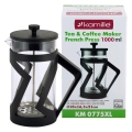 french press XL 1000 ml Kamille KM0775XL czarny nowoczesny