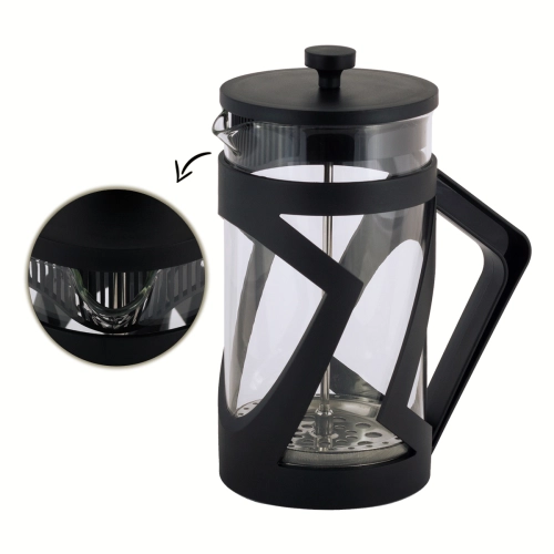 premium zaparzacz tłokowy 1 litr Kamille black design