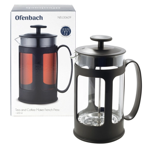 french press 600 ml Ofenbach NB100609 czarny nowoczesny zaparzacz
