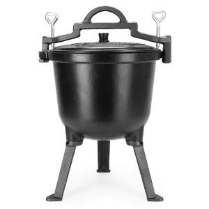 Kociołek żeliwny myśliwski z powłoką emaliowaną 10L