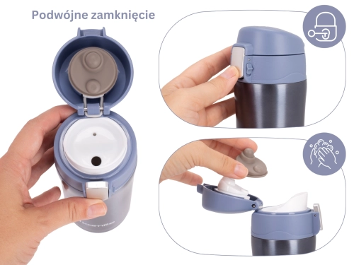podróżny kubek termiczny Kamille 320 ml stal nierdzewna