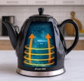 czajnik ceramiczny Kamille 1,5L styl retro bezprzewodowy