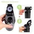 szczelny travel mug Kamille 600 ml stal nierdzewna z przyciskiem